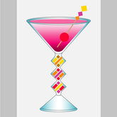 FSC Gemmed Cocktail Birthday Greeting Card